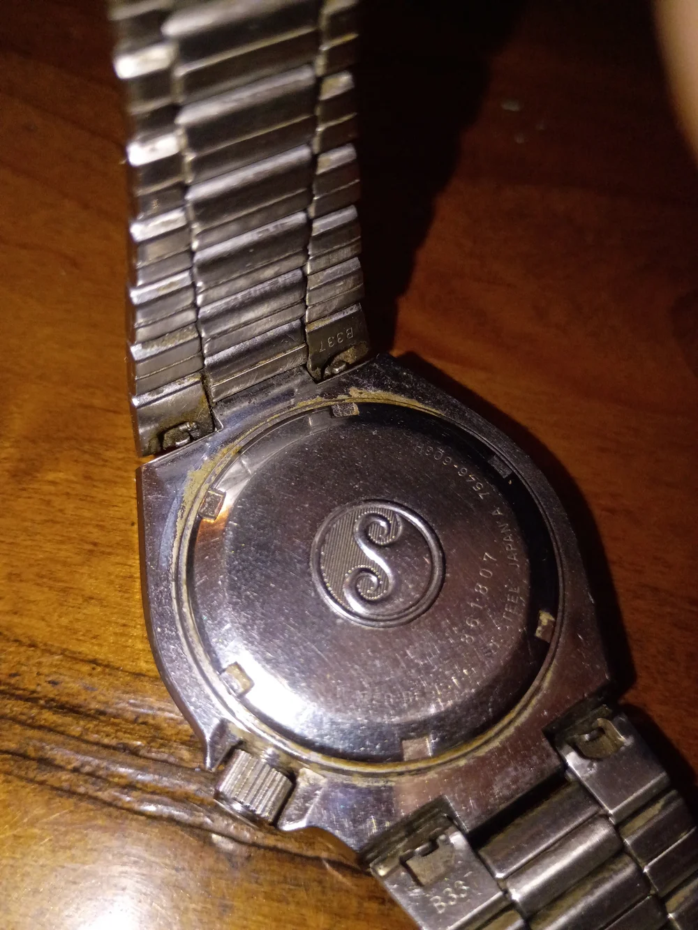 Seiko Quartz Sports 100 Stainless Watch — Orange Dial